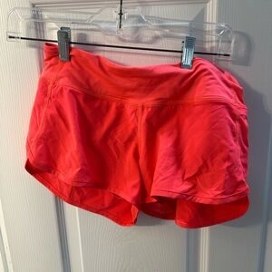 lululemon athletica Orange/Res Athletic Shorts